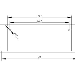 Заглушка металл 3288 сталь 1 мм