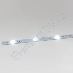 Светодиодная линейка линзованная 2835, 12 led, G107 (12V, 12W, white)
