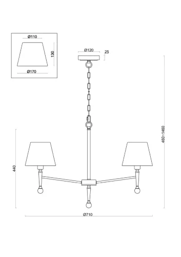 Подвесной светильник Freya FR2190PL-05N (Никель) - фото 2