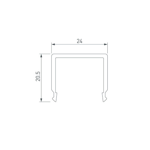 Экран G-K MAT-L для PLS-GIP, LOCK (Arlight, Пластик) - фото 2