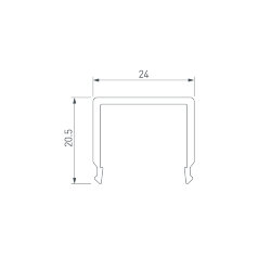 Экран G-K MAT-L для PLS-GIP, LOCK (Arlight, Пластик)