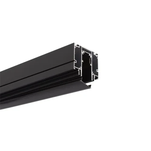 Трек для магнитных светильников 2м R20 MX103 (встраиваемый в натяжной потолок, черный, с заглушками) - фото III