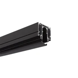 Трек для магнитных светильников 2м R20 MX103 (встраиваемый в натяжной потолок, черный, с заглушками)