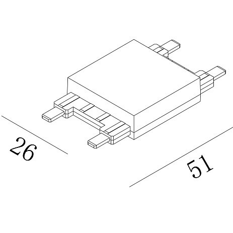 'Коннектор для системы SLIM, CN-SLIM-BL-I. Фото 2