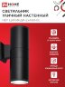 Светильник уличный настенный двусторонний НБУ ЦИЛИНДР-2хА60-BL алюминиевый черный IP54 IN HOME - Фото 3