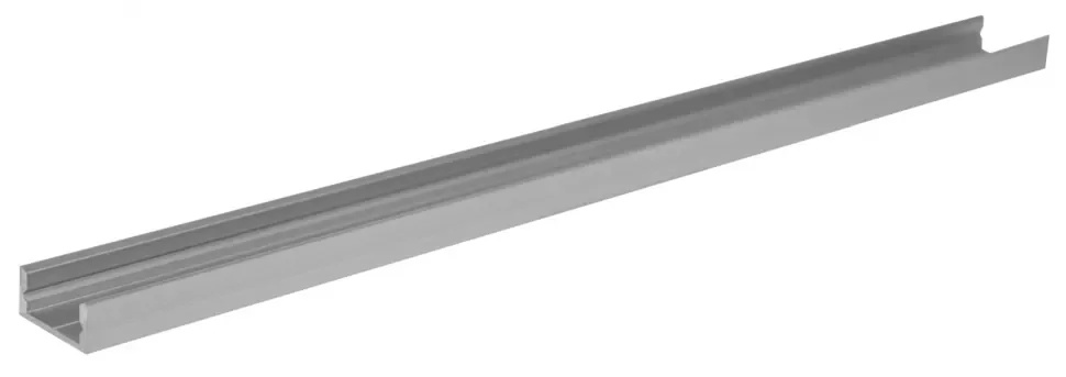 Профиль алюминиевый накладной ELF для LED, 2000х7х16мм - фото