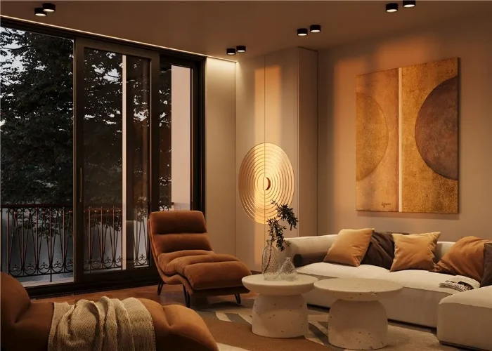 Потолочный светильник Glare 3000K 12W 120° (Черный) - фото 2