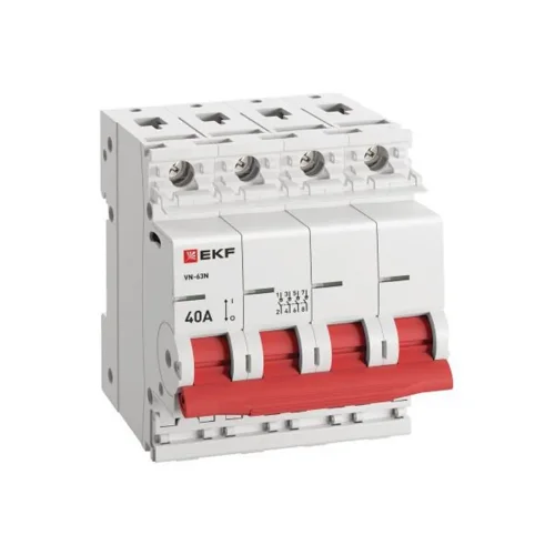 Выключатель нагрузки 4п 40А ВН-63N PROxima EKF S63440 - фото 3