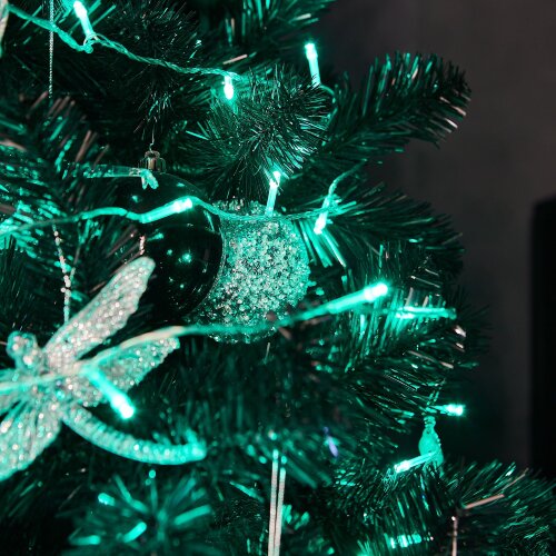 ULD-S1000-100-DTA GREEN IP20 Гирлянда светодиодная, 10м, 100 светодиодов, Зеленый свет, Провод прозрачный - фото 7