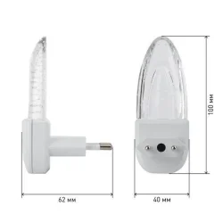 Светильник NN-619-LS-W ночник &#039;Пузырьки&#039; от сети с сенсором бел. ЭРА Б0019103