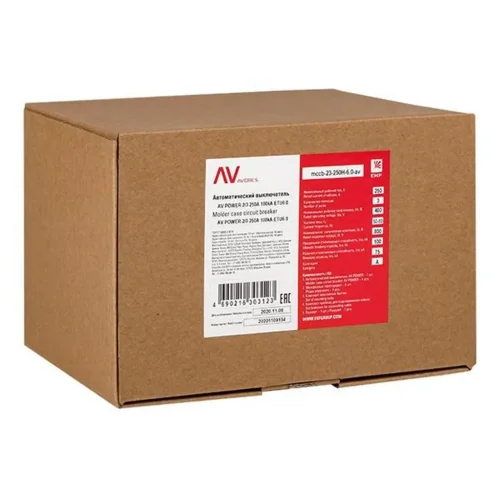 Выключатель автоматический 3п 250А 50кА AV POWER-2/3 ETU6.0 AVERES EKF mccb-23-250-6.0-av - фото 5