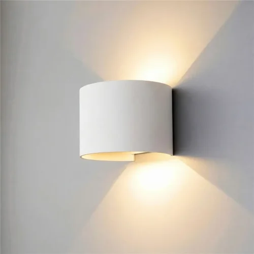 Уличный настенный светильник с регулируемыми лучами BLADE 3000K белый 1518 TECHNO LED - фото