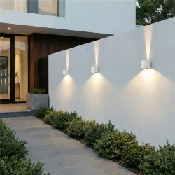 Уличный настенный светильник с регулируемыми лучами BLADE 3000K белый 1518 TECHNO LED (072097)