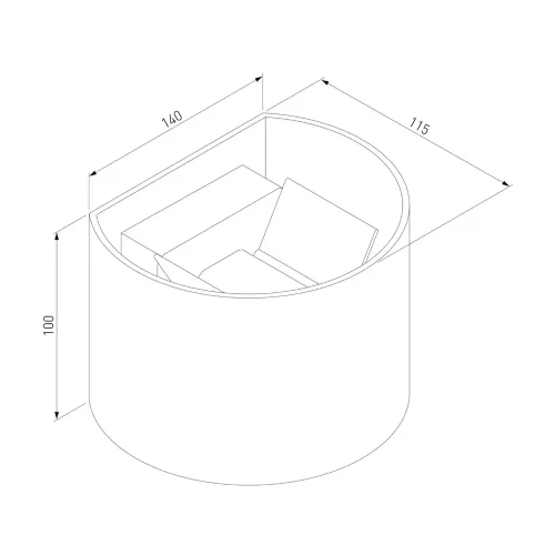 Уличный настенный светильник с регулируемыми лучами BLADE 3000K белый 1518 TECHNO LED - фото 5