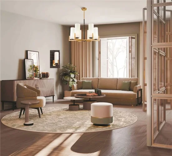 Подвесной светильник Fortano E27х6 (Черный и Латунь) - фото 4