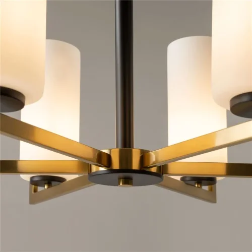 Подвесной светильник Fortano E27х6 (Черный и Латунь) - фото 6