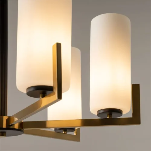 Подвесной светильник Fortano E27х6 (Черный и Латунь) - фото 7