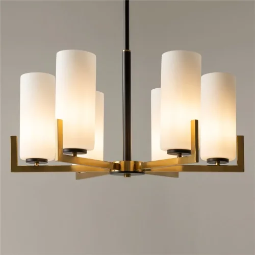 Подвесной светильник Fortano E27х6 (Черный и Латунь) - фото 11