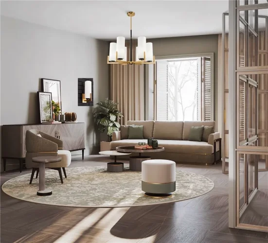 Подвесной светильник Fortano E27х6 (Черный и Латунь) - фото 15