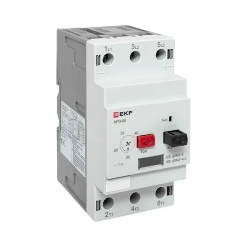 Выключатель автоматический для защиты двигателя АПД-80 25-40А EKF apd80-me-40 - фото