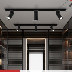 Светильник трековый TR-GU10 SP-BL черный IN HOME