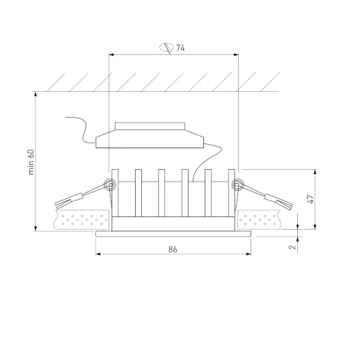 Светильник встраиваемый светодиодный Combi 10W 4000K белый 25067/LED - фото 6
