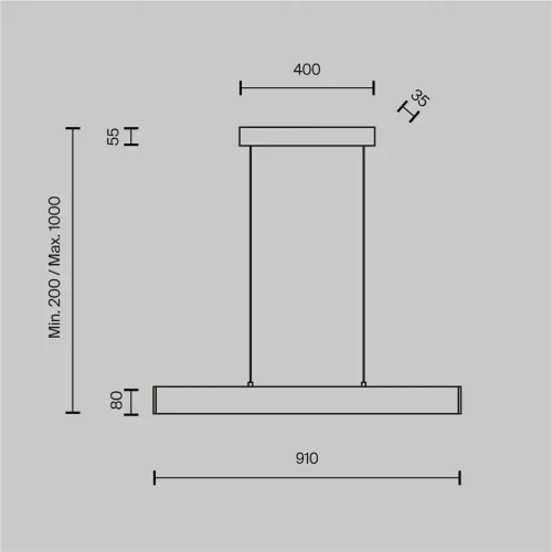 Подвесной светильник Шаг / Step 4000К 23Вт (Белый) P010PL-L23W4K - фото 6