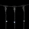 Гирлянда Занавес 2 x 2 м Белый 220В, 400 LED, Провод Черный Каучук, IP65. Фото 3.