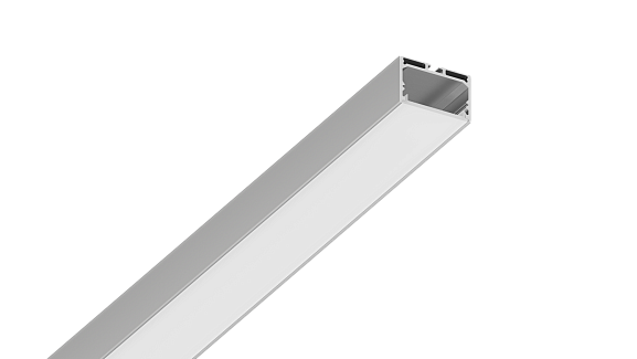 Подвесной/накладной алюминиевый профиль Design LED LS 4932, 2500 мм, анодированный, LS.4932 - фото
