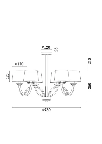 Люстра Freya FR5034PL-06CH (Хром) - фото 7