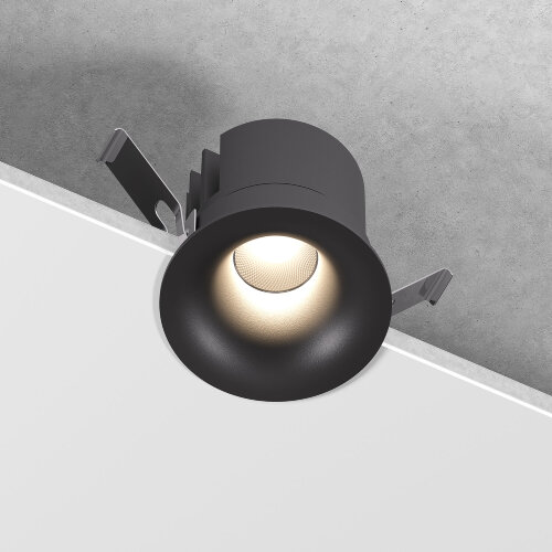 Светильник встраиваемый светодиодный Bliss 15W 4000K черный - фото 1