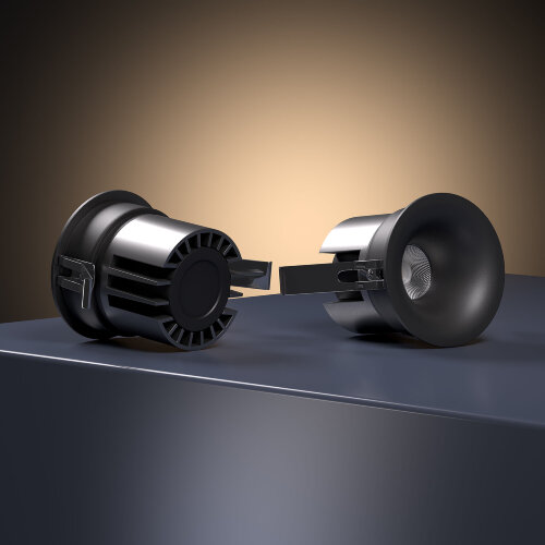 Светильник встраиваемый светодиодный Bliss 15W 4000K черный - Фото 3