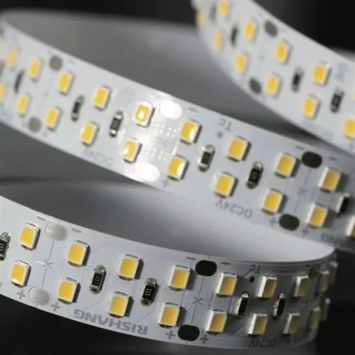 Двойная светодиодная лента SMD2835, 240/м, 12В, 16Вт, 4000К, IP20. Фото 1.