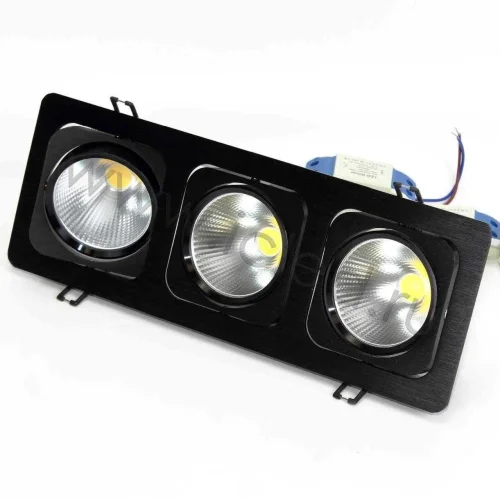 Светодиодный светильник встраиваемый 120.3 series black housing BW138 (30W,220V,day white) - фото I