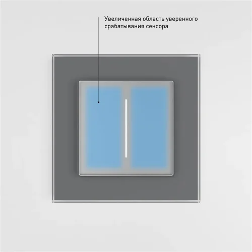 Умный сенсорный диммер серебряный W3443106 - фото 5