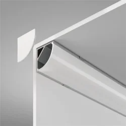 Алюминиевый профиль накладной угловой 16x16 (Серебро, 2 м), ALM008S-2M (Серебро) ALM008S-2M