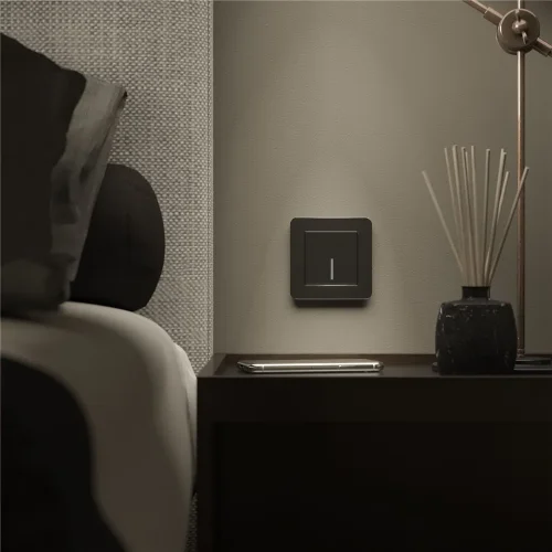 Рамка из металла на 1 пост Platinum черный алюминий W0012608 - фото 5