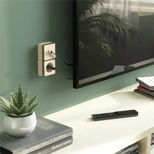 ТВ-розетка оконечная Gallant шампань рифленый W5083010 - фото 2