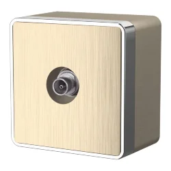 ТВ-розетка оконечная Gallant шампань рифленый W5083010