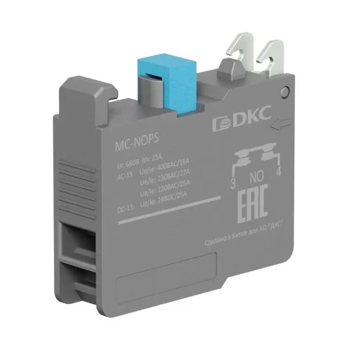 Блок контактный с клеммными зажимами под винт нормально-открытый DKC MC-NOPS - фото