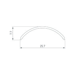 Экран SL-KANT-Н20 ROUND OPAL (Arlight, Пластик) 049168