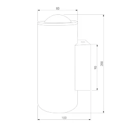 Настенный светодиодный светильник 35138/U белый (063023)