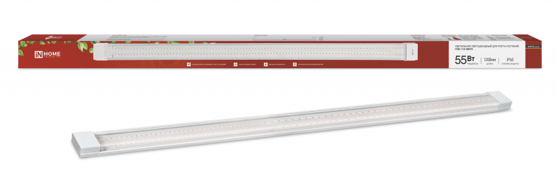 Светильник светодиодный СПБ-110 STD-ФИТО красно-синий спектр 55Вт 1200мм IP40 IN HOME - Фото