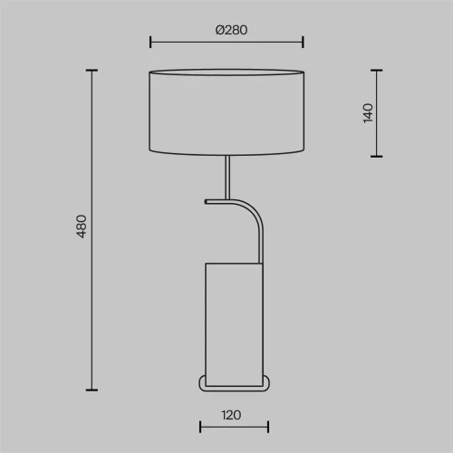 Настольный светильник Glamping E14x2 (Черный) - фото 2