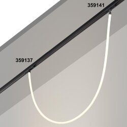 Трековый светильник "ГИБКИЙ НЕОН" для низковольтного шинопровода FLUM «Novotech» 359137, серия: RAMO (крепление к треку)