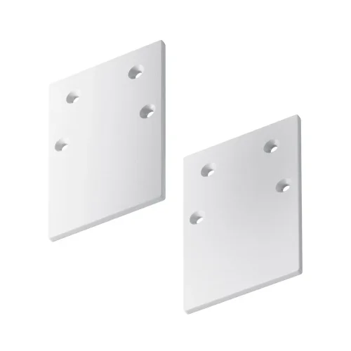 Заглушка торцевая 2шт Gravity накладной белый (Белый) - фото