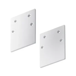 Заглушка торцевая 2шт Gravity накладной белый (Белый)