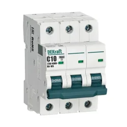 Выключатель автоматический модульный 3п C 10А 10кА ВА-105 DEKraft 13176DEK