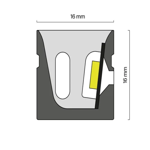 Гибкий неон 16x16 24В 10Вт/м 3000K IP67 10м (боковой изгиб) (Белый) - фото 6