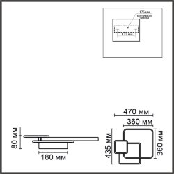 Потолочный светильник «LUMION» 6574/72CL, серия: GOLDY (крепление на планке) - -